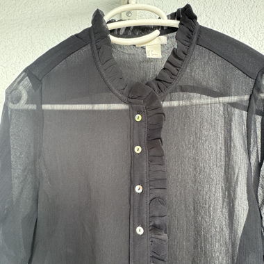 Black transparent blouse