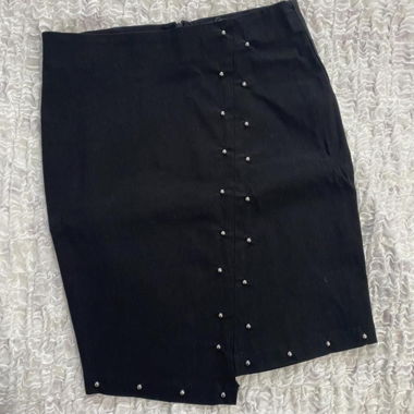 gothic rock pencil asymmetric skirt 