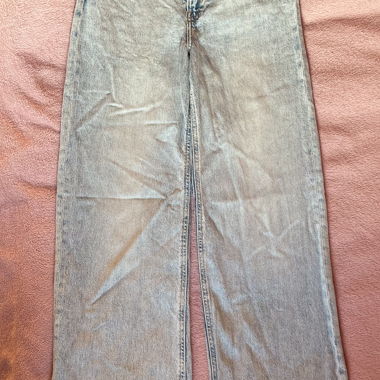 Blaue baggy Jeanshose