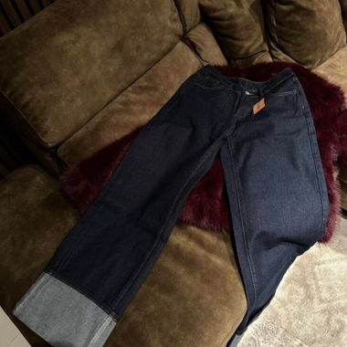 Dark blue baggy jeans