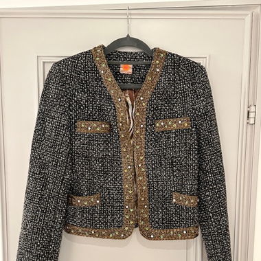 Boucle Jacke, Glitter