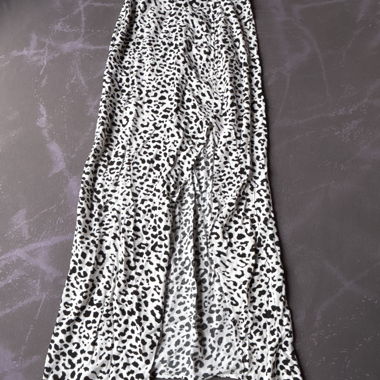 Gonna con motivo leopard