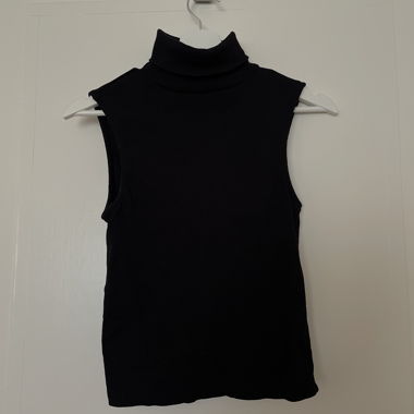 Black Turtleneck Top