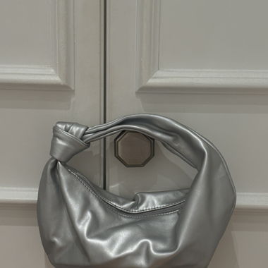 trendy Handtasche silber