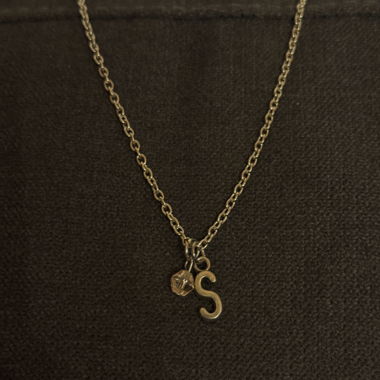 Kette silber mit S