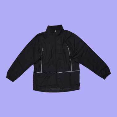 Black Nike Windbreaker Sport Track Jacket