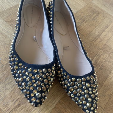 Ballerinas mit Gold Steinen 