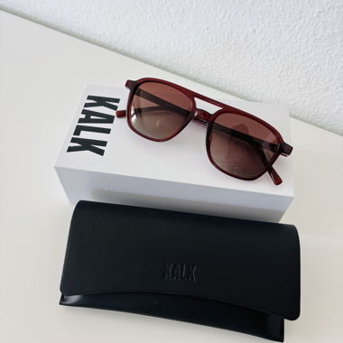 KALK lunettes de soleil Nora brun avec étui 