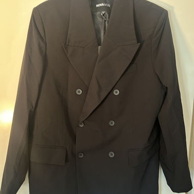 Blazer nero oversize NOVAMEN