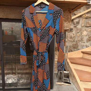 Robe chemise longue imprimée