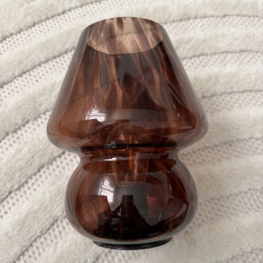 Lampada da comodino marrone