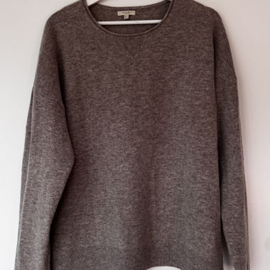 Brown knit sweater Massimo Dutti