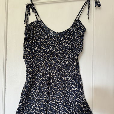 Blumenkleid blau