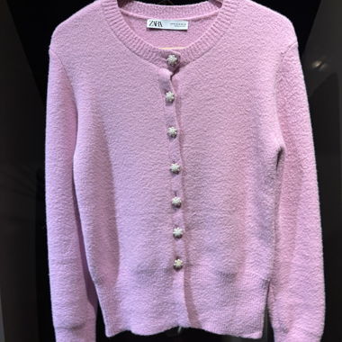 ZARA pink cardigan