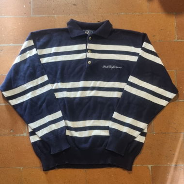 Pull Peak Performance vintage – bleu marine rayé