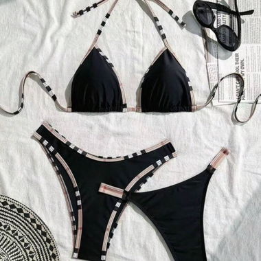 Bikini noir 3 pieces