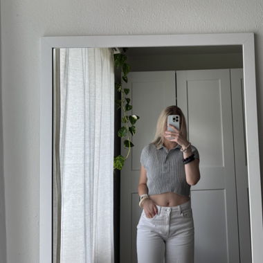 Cropped strick-tshirt vo brandy melville