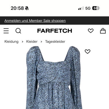 GANNI ruched floral mini dress – size. 36