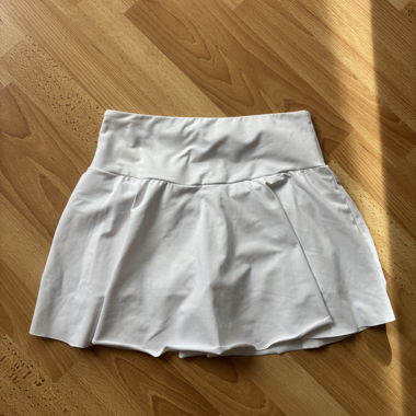 White Pleated Skirt