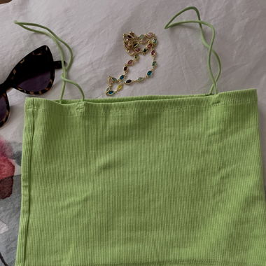 Top piccolo verde lime Zara - Taglia M