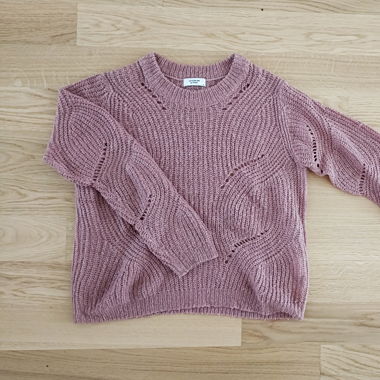 Strickpullover in altrosa