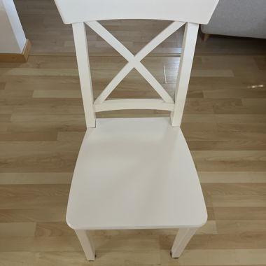4x White Wooden Chair