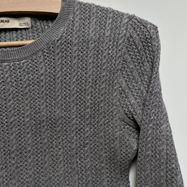 Pull&Bear - pull gris 