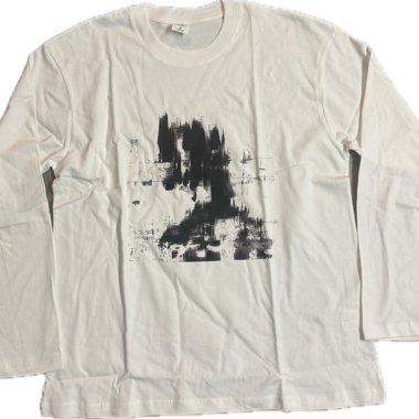 T-shirt in cotone con grafica volto fuso M