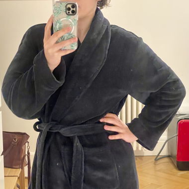Comfy and warm bathrobe