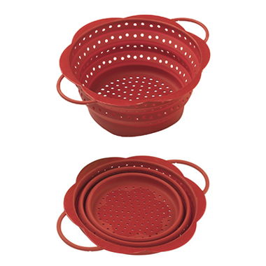 Passoire pliable rouge 