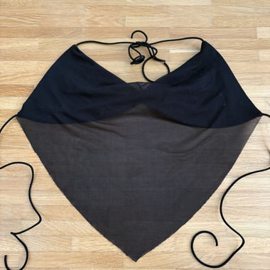 Black Triangle Bikini Top