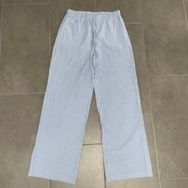 Stradivarius Leinenhose gestreift