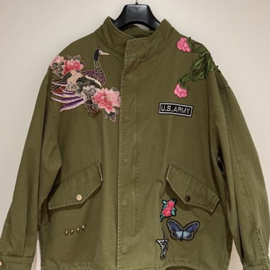 Veste ample brodée