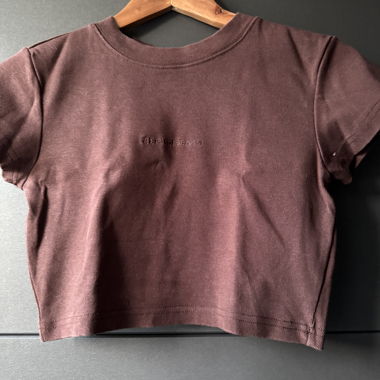 Crop top marron