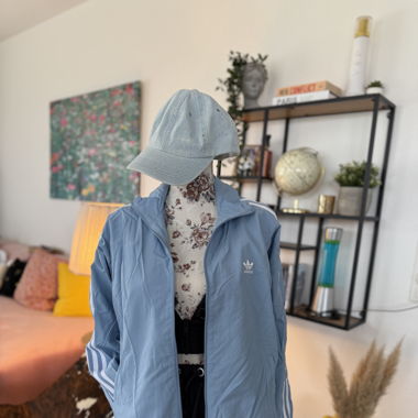 ADIDAS Jacke hellblau Gr. 38 (im Set erhältlich)