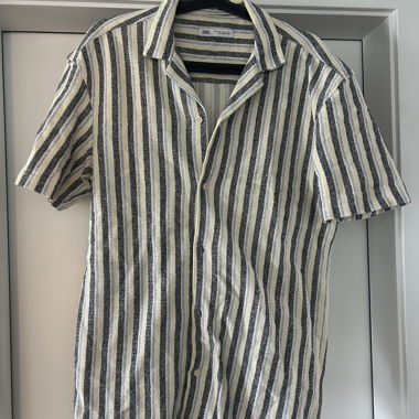 Zara Striped Short-Sleeve Shirt