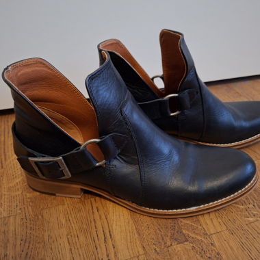 Schwarze Leder Boots von Sommerkind