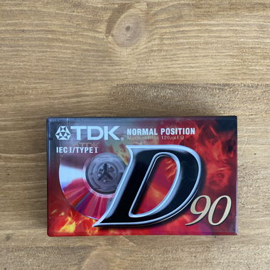 New TDK D90 Music Cassette
