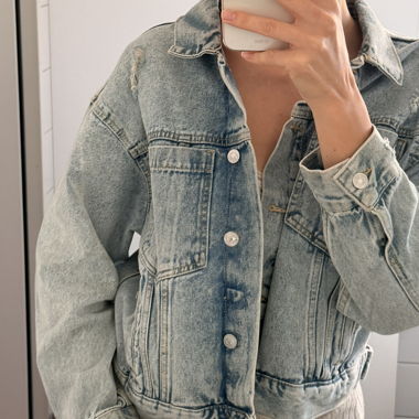 Giacca di jeans Mango