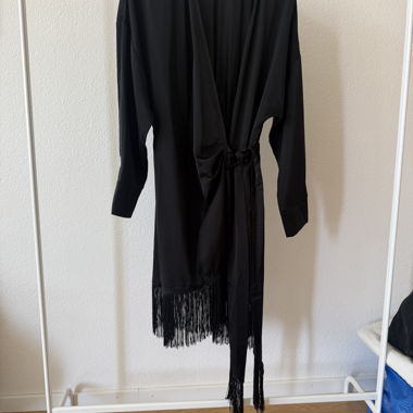 H&M Black robe dress