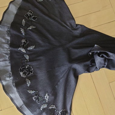 Jupe en jeans Oui avec broderie