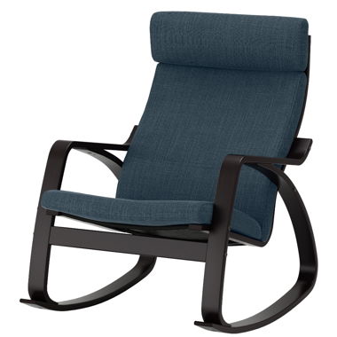 IKEA POÄNG rocking chair dark blue
