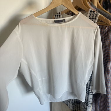 Chemisier blanc trois-quarts