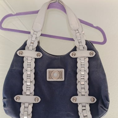 Borsa blu vintage Lancaster