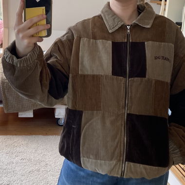 BDG Jeans Winterjacke, brown patchwork