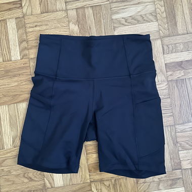 Short da bici Lululemon nero vita alta tg. 4