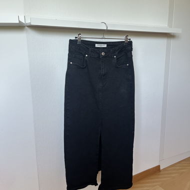 Schwarzer Jeansrock