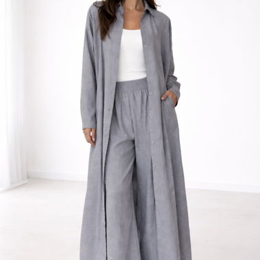 Grey shirt and trouser set