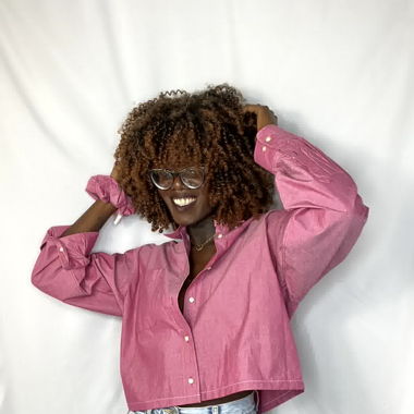 Chemise Claudine & son chouchou rose