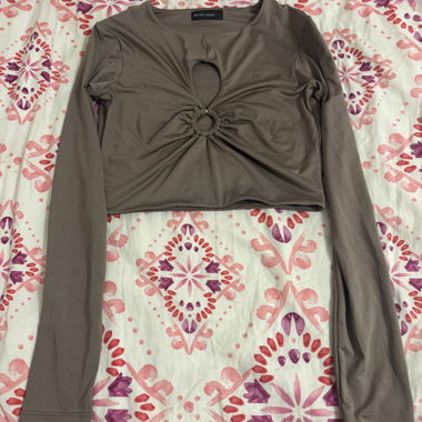 Tally Weijl Crop Top mit Cut-Out Gr. S